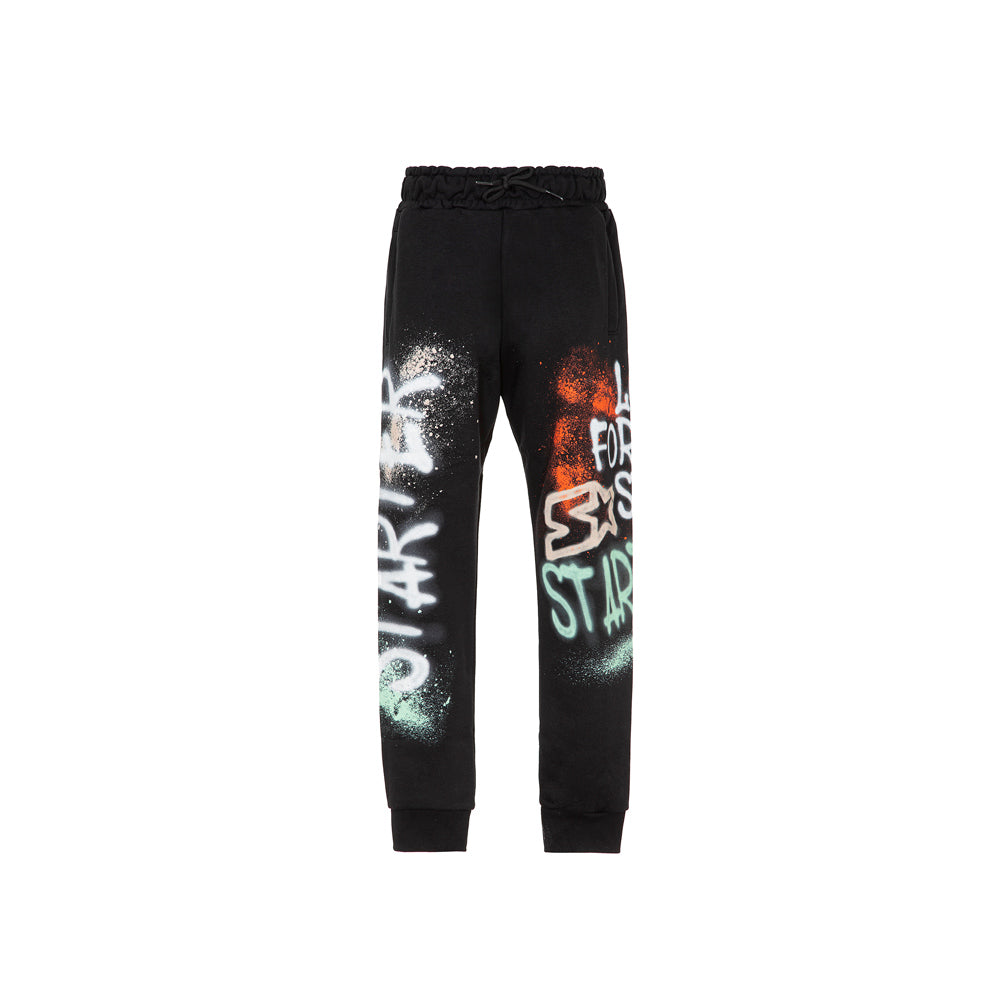 Pantaloni da jogger graffiti Nero